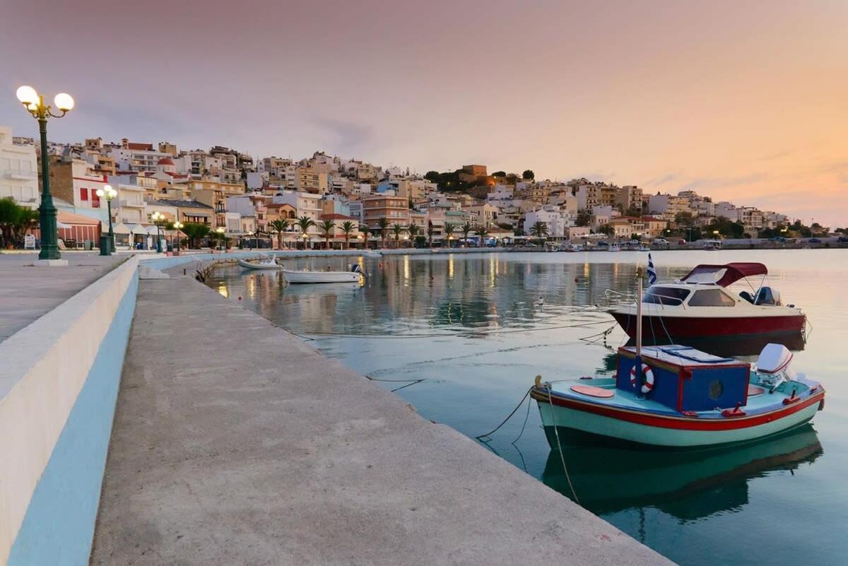 Sitia Panoramic Penthouse - Close To Sandy Beach - Private Parking Extérieur photo